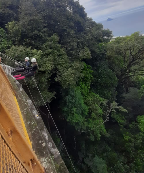 Rapel na Ponte Amarela, Ponte das Canoas, Ponte Amarela São Conrado Rj